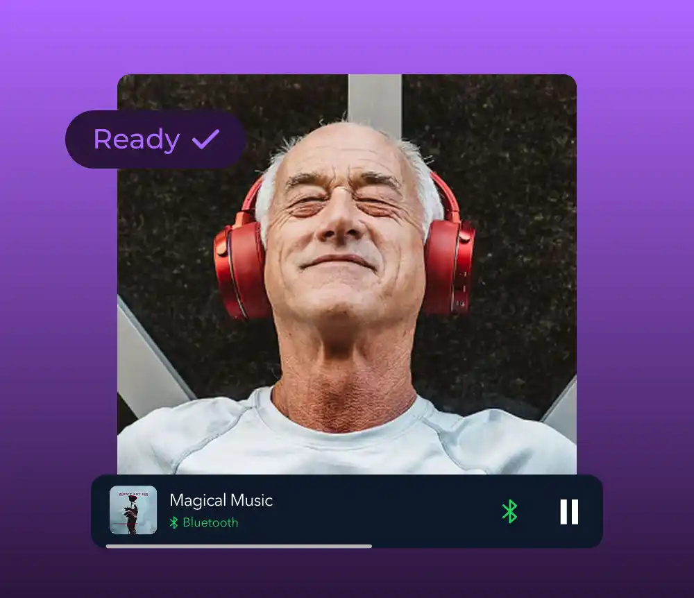 Illustration of someone enjoying the song